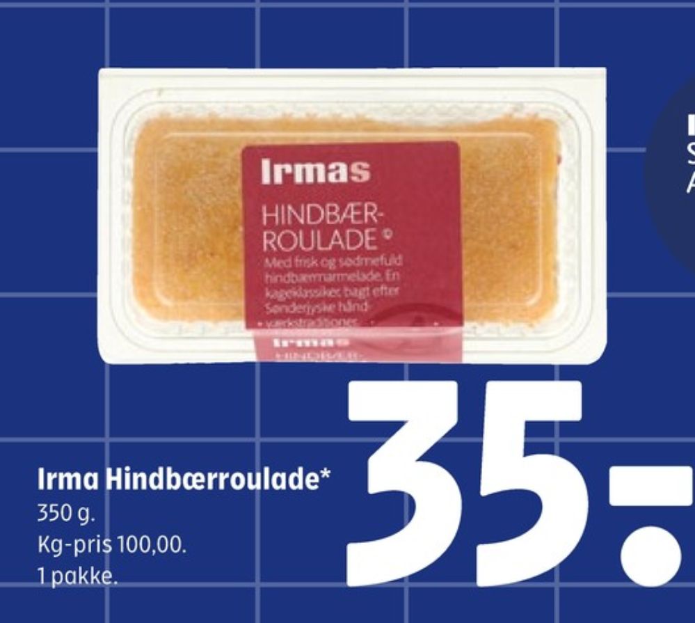 Irmas, Hindbærroulade