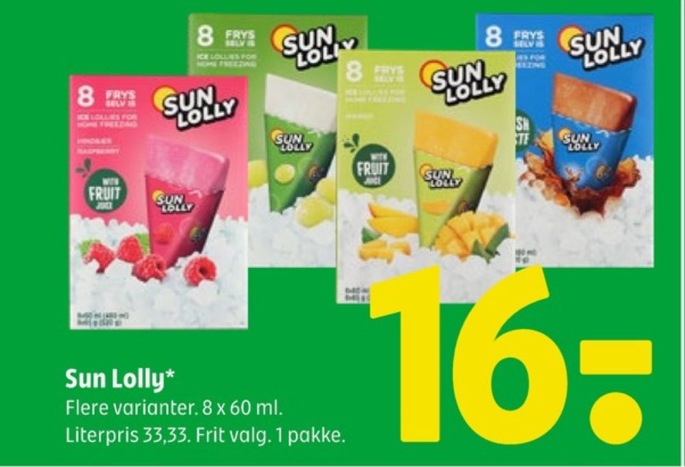 Sun Lolly, Is frys selv - Mango