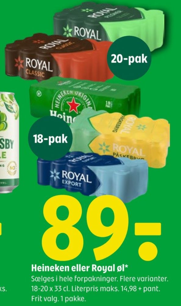Royal Påskebryg, Øl 18 pk.