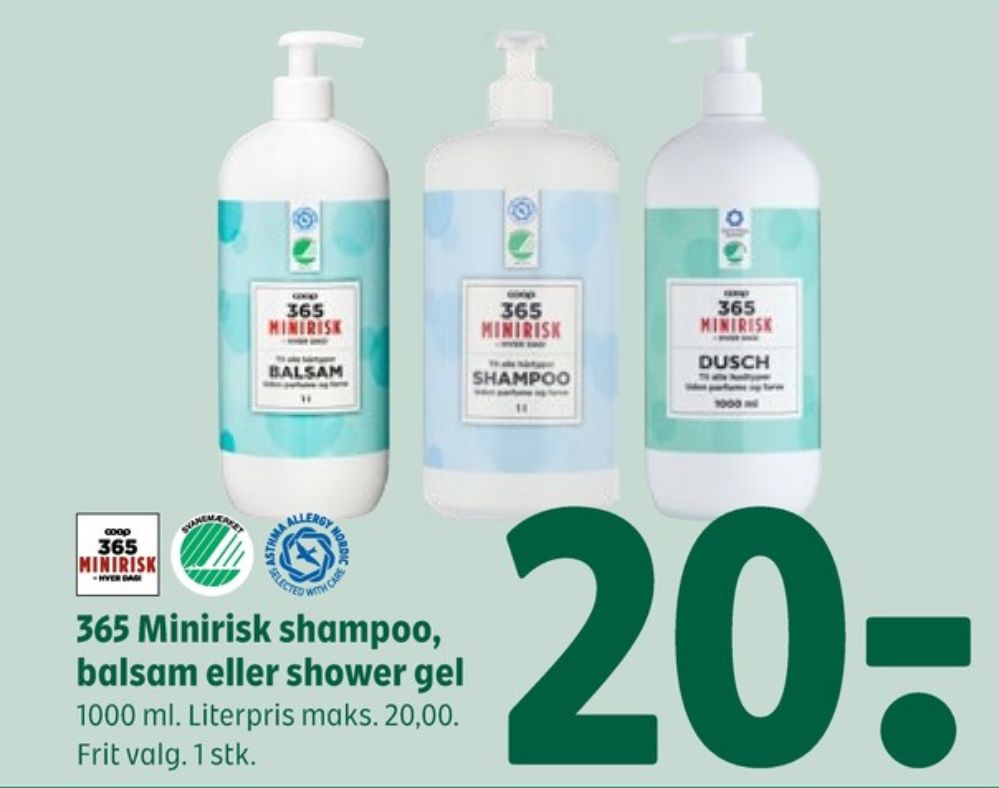 Coop 365 Minirisk, Balsam