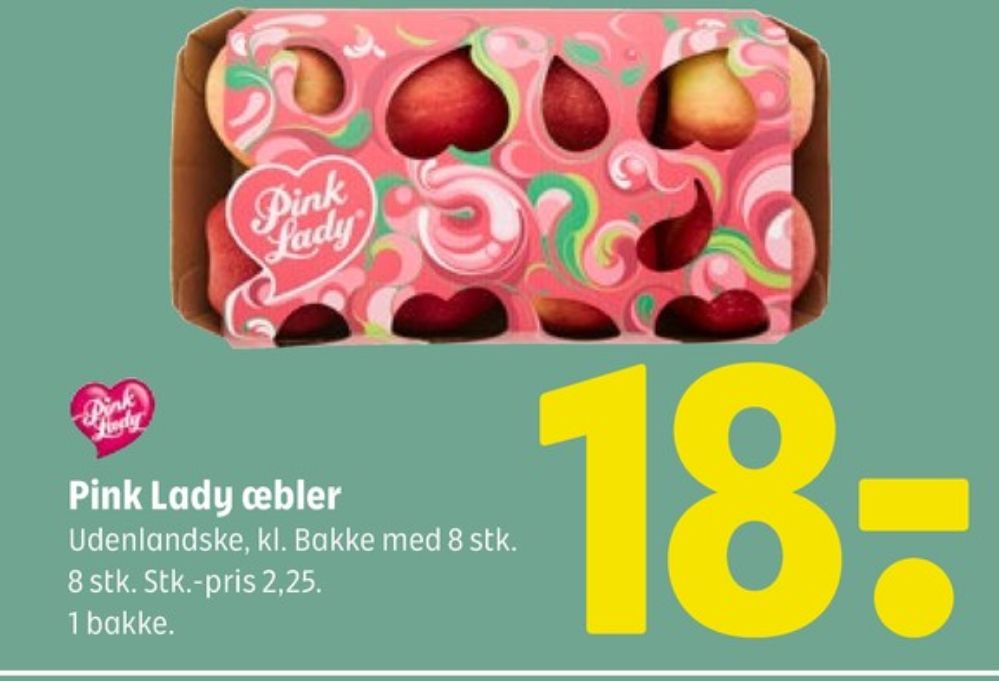 Pink lady, Æbler