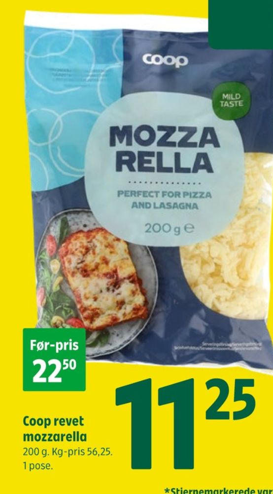 Coop, Revet ost Mozzarella