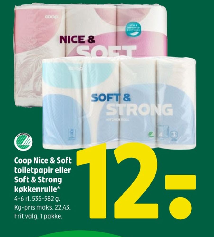 Coop Nice & Soft, Toiletpapir