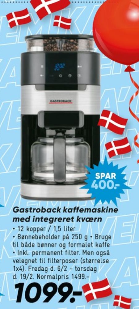 Gastroback, Kaffemaskine