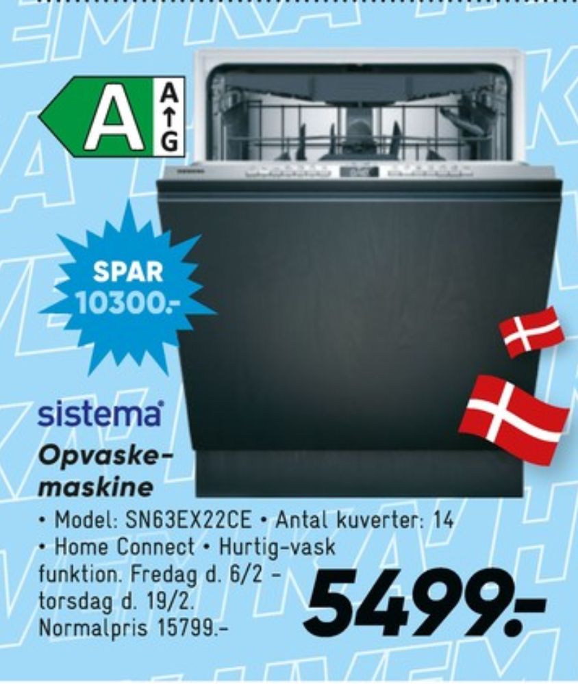 Sistema, Vaskemaskine