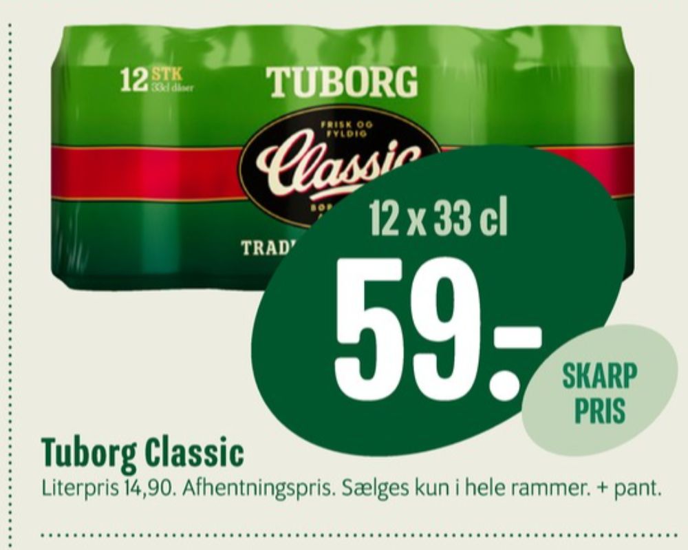 Tuborg Grøn, Øl 12 pk.