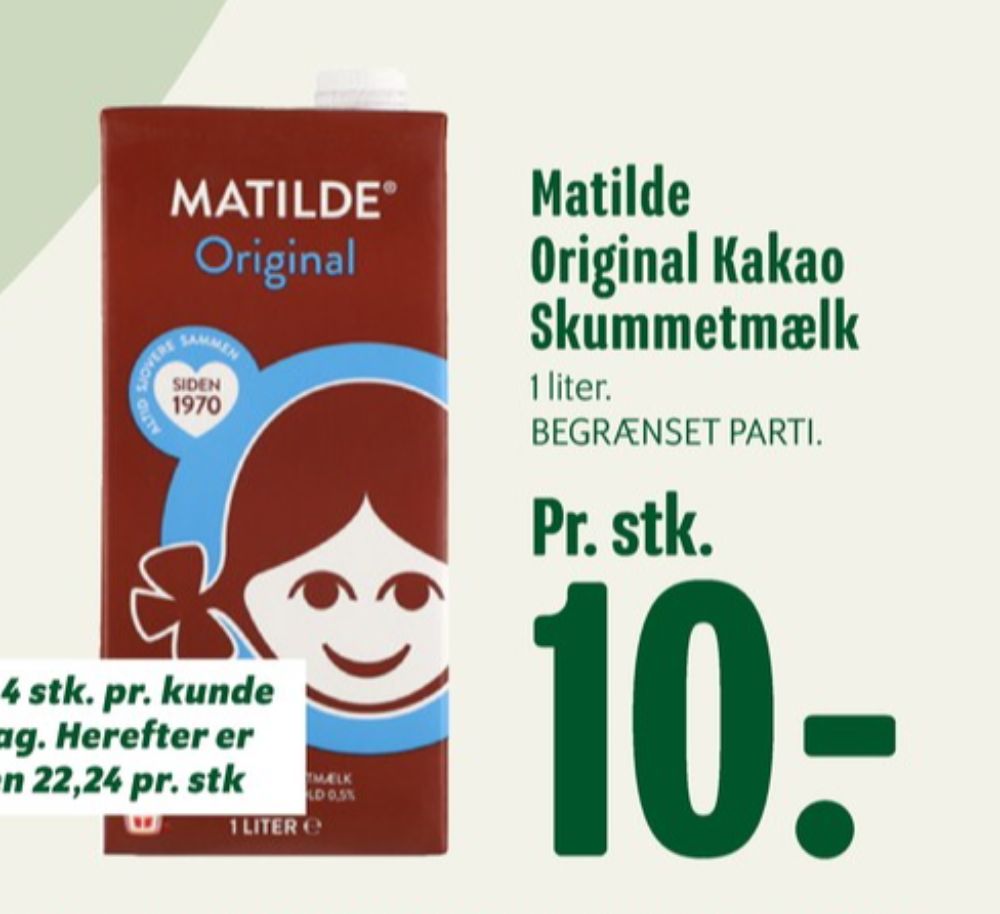 Matilde, Kakaomælk