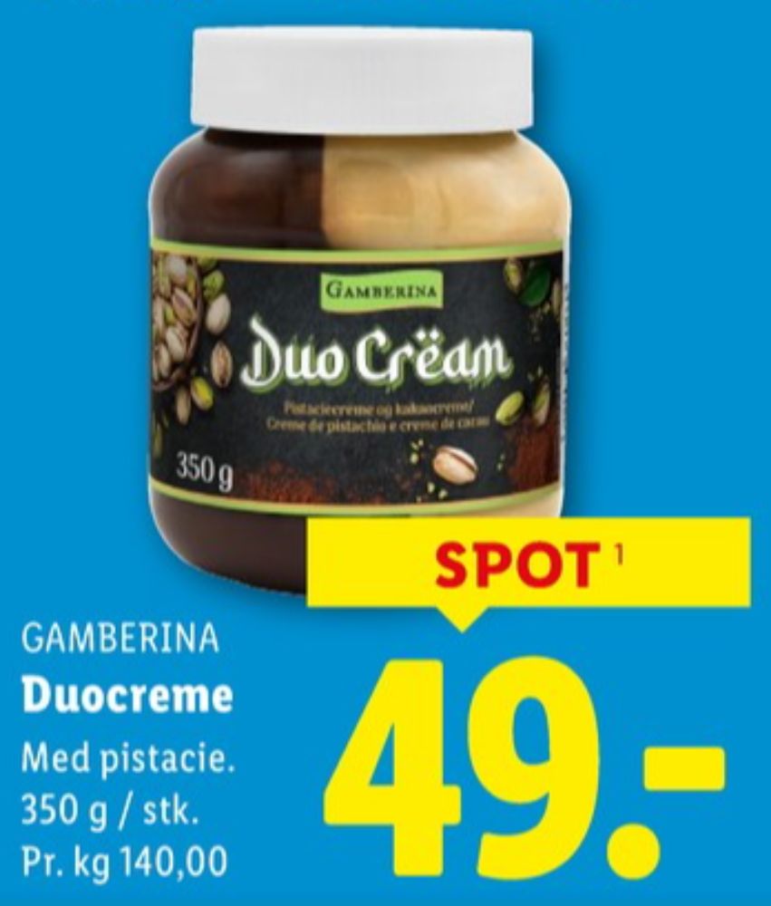 Gamberina, Duo Cream Pistacie