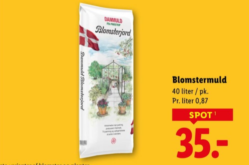 Danmuld, Blomsterjord