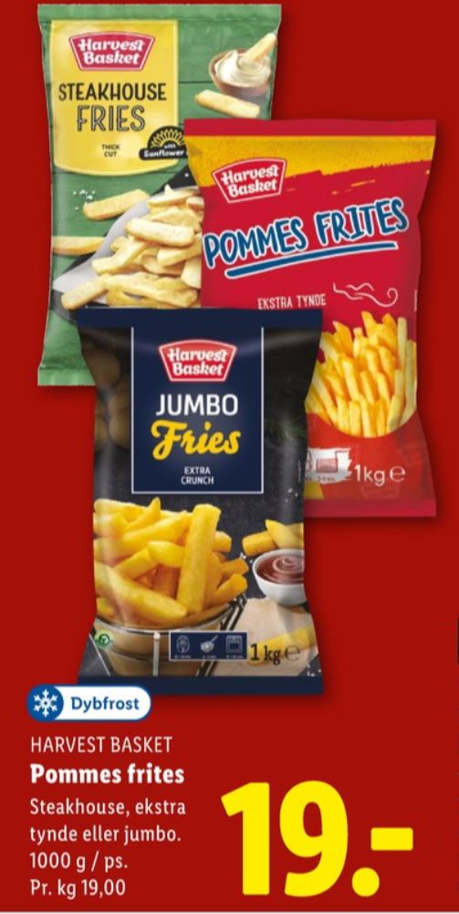 Harvest Basket, Steakhouse Fries Thick Cut