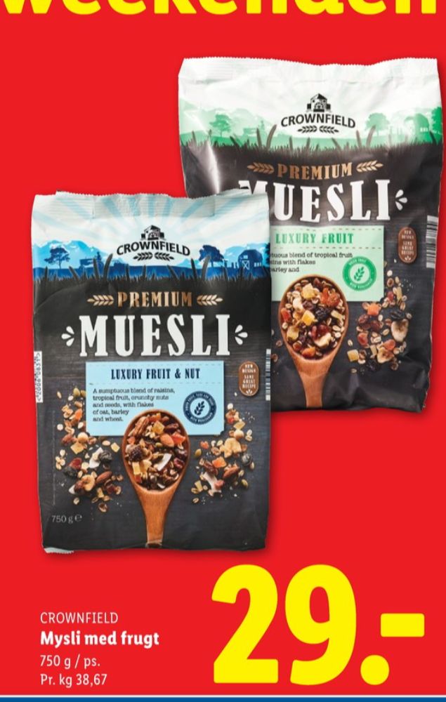 Crownfield, Müsli Luxery Fruit