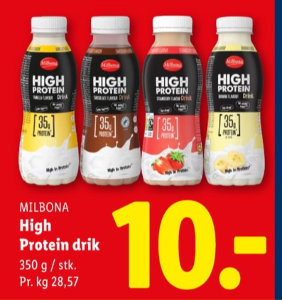 Milbona, High Protein Banana Drink