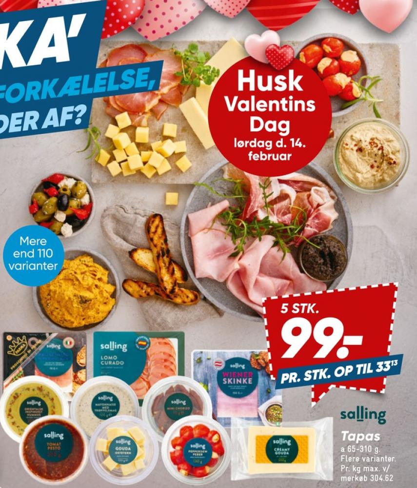 Salling Princip, Tapas