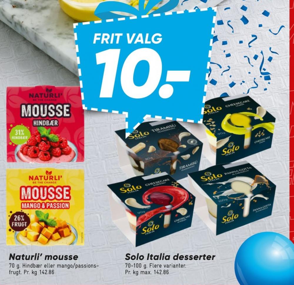 Naturli', Mousse Hindbær