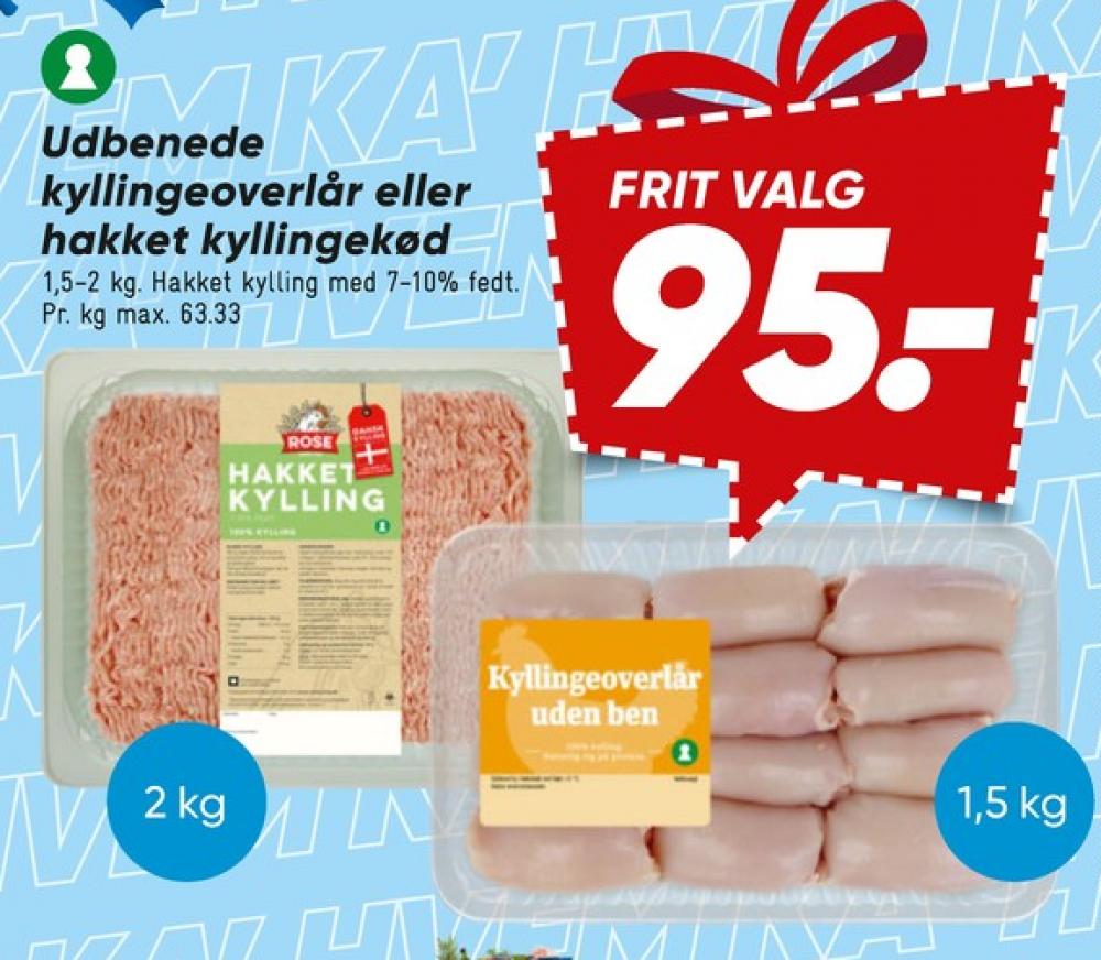 Rose, Hakket kylling 7-10%