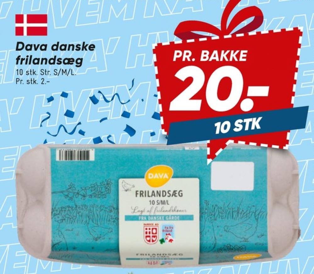 DAVA Foods, Frilandsæg S/M/L