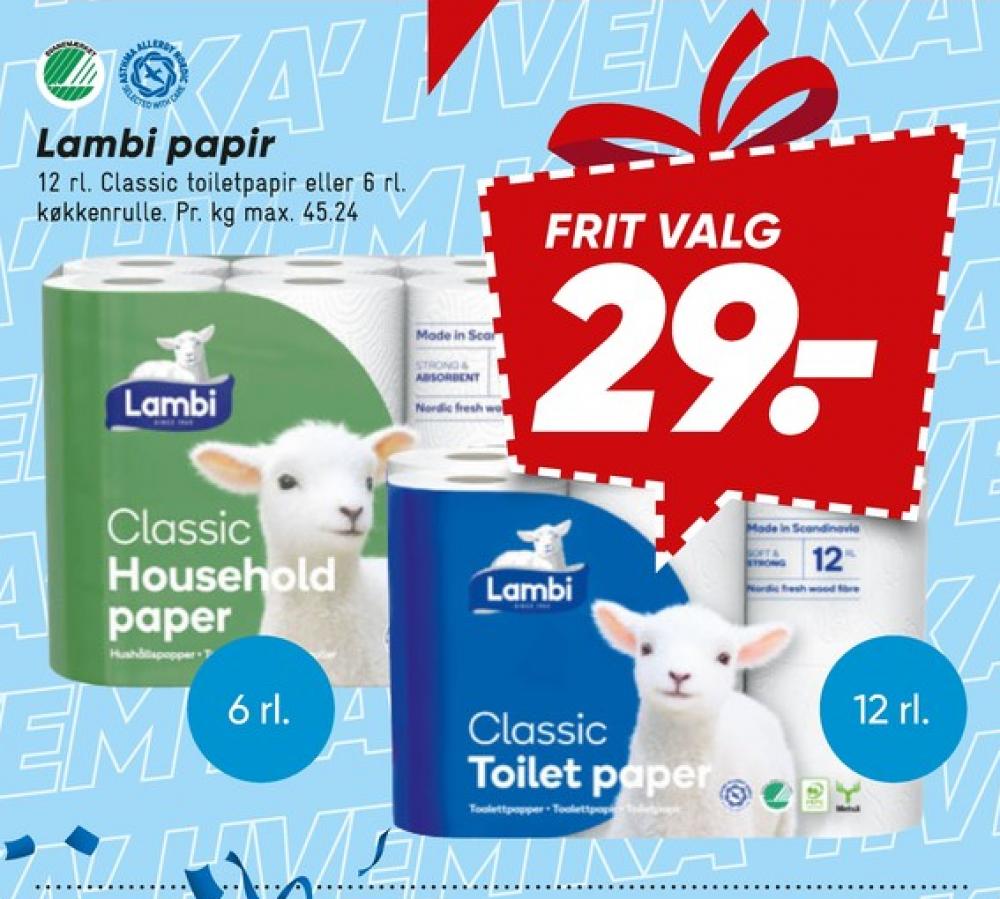 Lambi Classic, Toiletpapir
