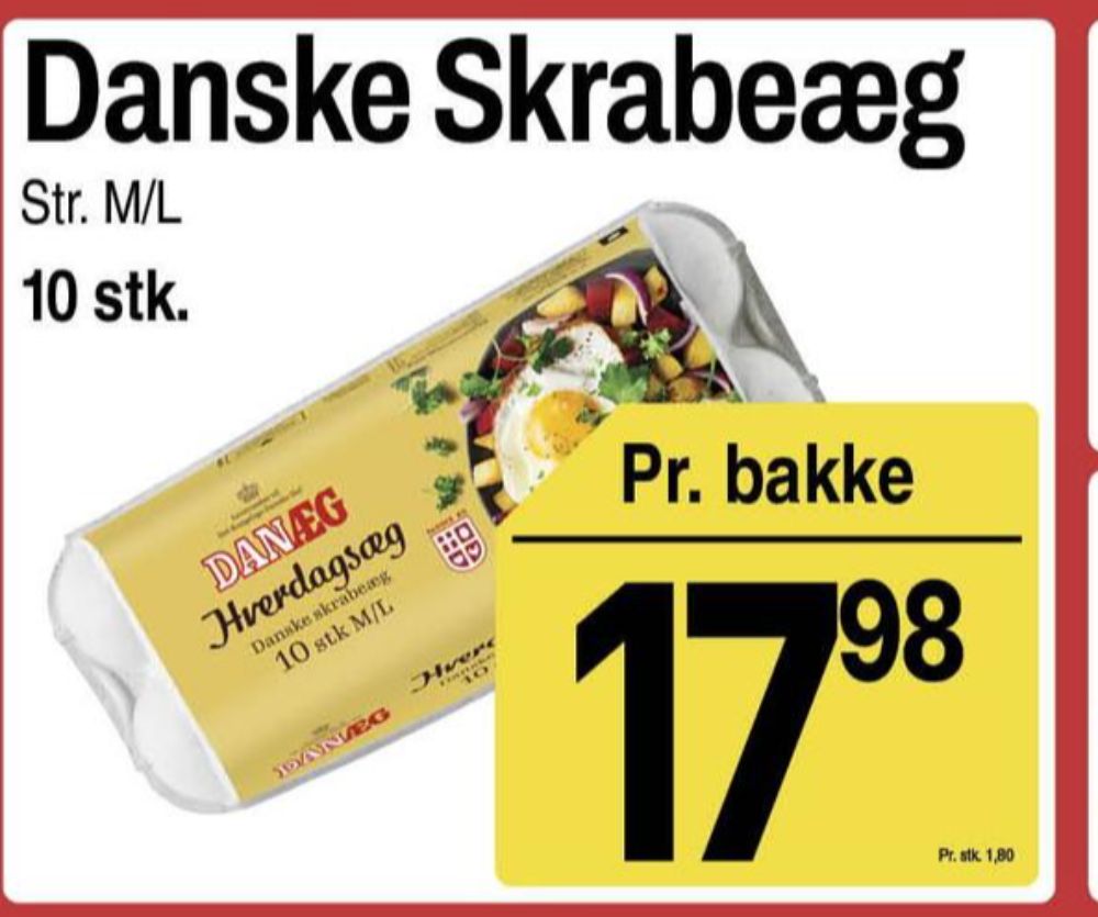 Danæg, Hverdagsæg M/L