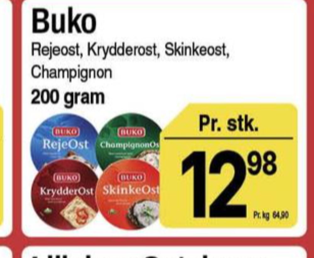 Buko Smelte, Smøreost Rejeost