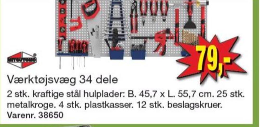 Mitsutomo, Værktøjsvæg