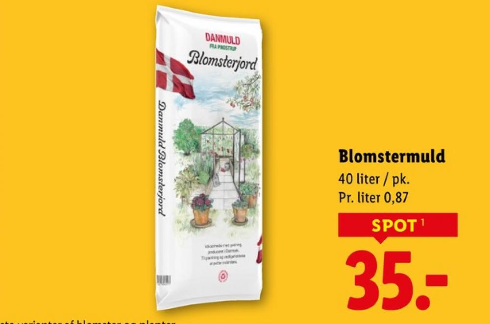 Danmuld, Blomsterjord