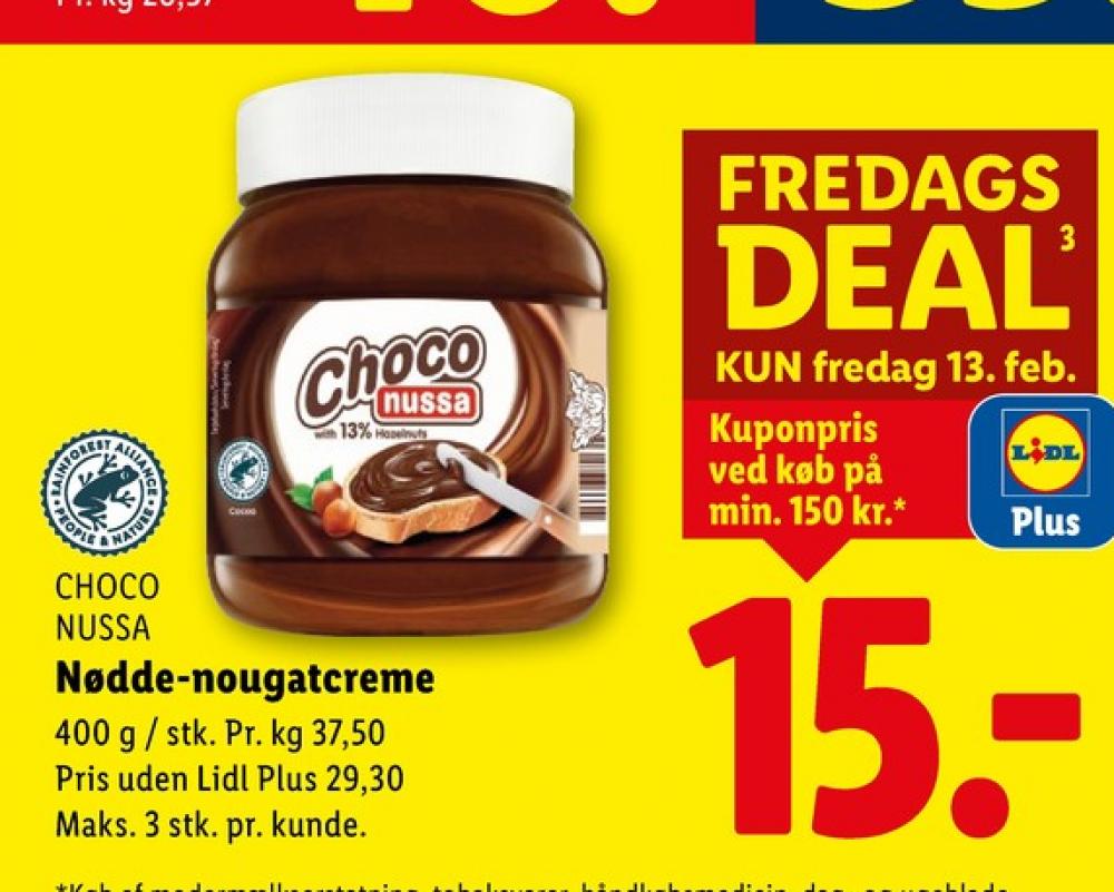 Choco Nussa, Smørepålæg