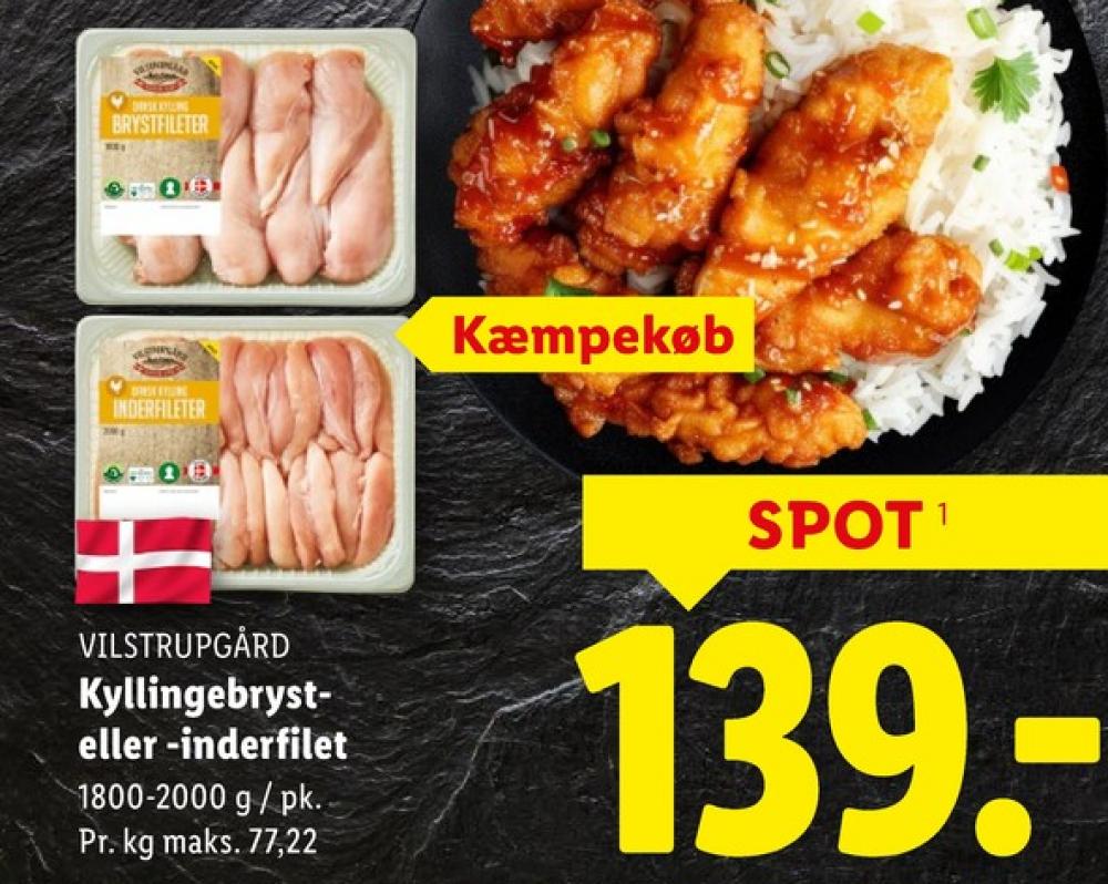 Vilstrupgård, Kyllingeinderfileter