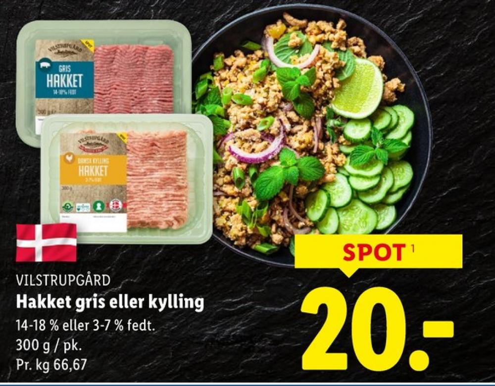 Vilstrupgård, Hakket kylling 3-7%