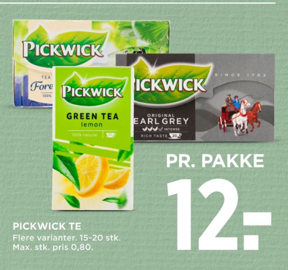 Pickwick, Green Tea Lemon Tebreve