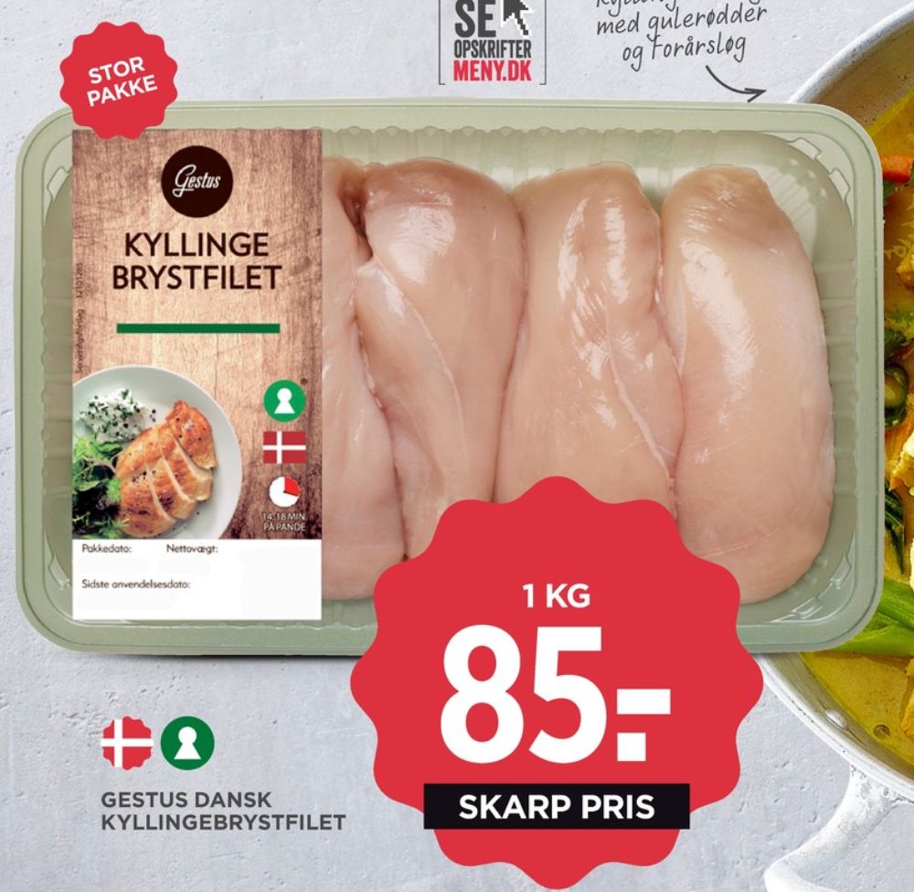 Gestus, Kyllingebrystfilet