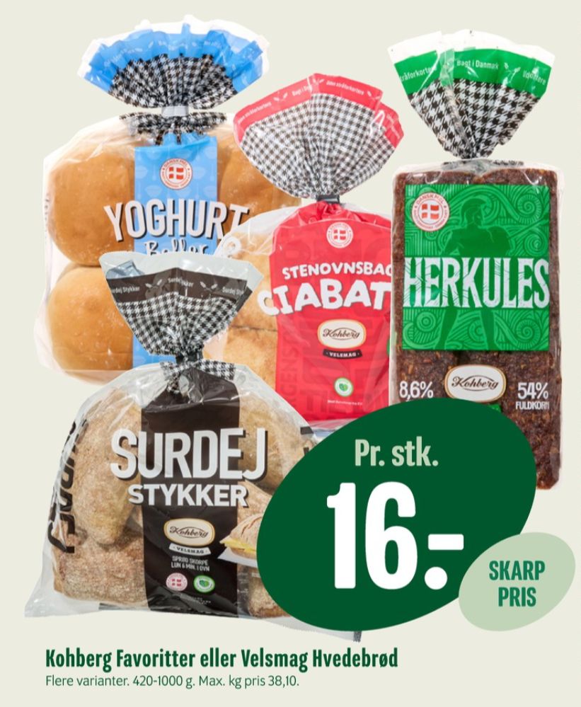 Kohberg Herkules, Rugbrødsskiver