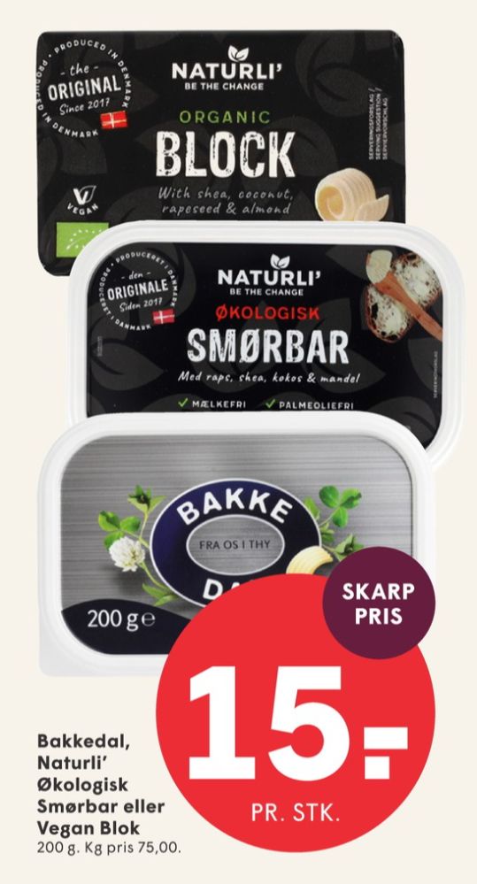 Naturli', Smørbar