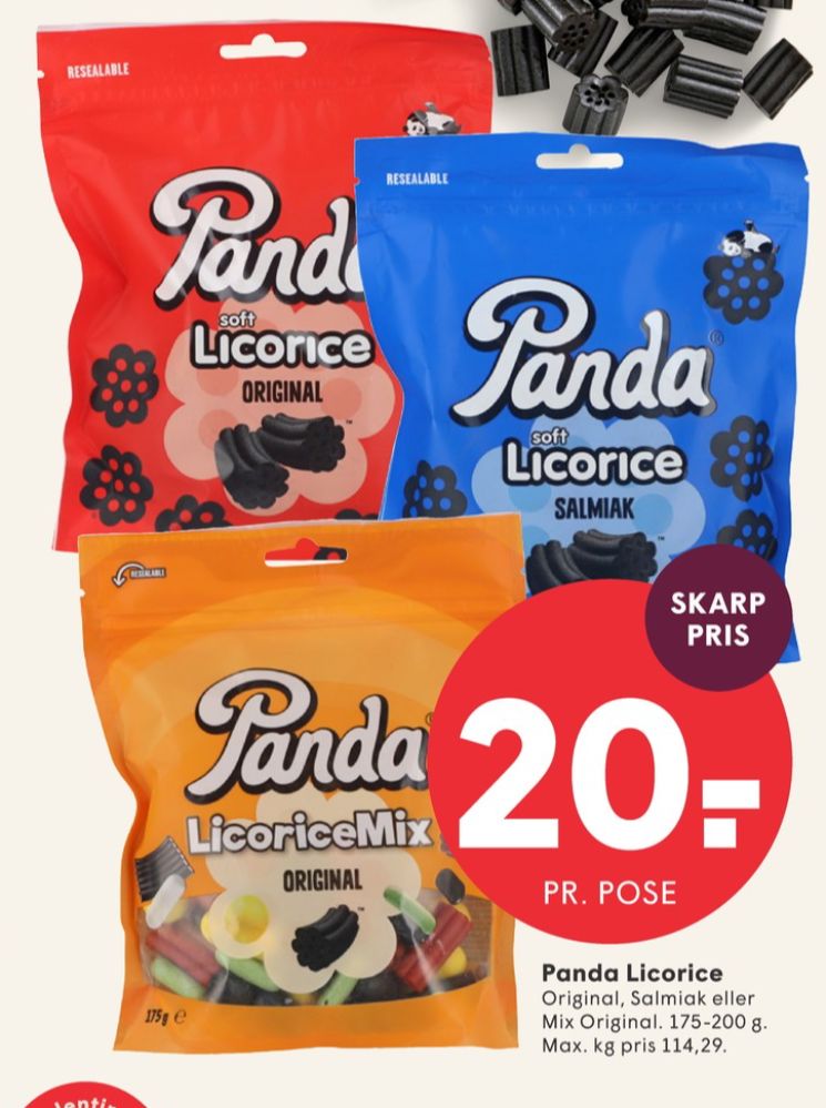 Panda Licorice, Lakridspose Original