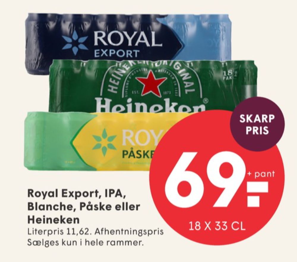 Royal Export, Øl 18 pk.
