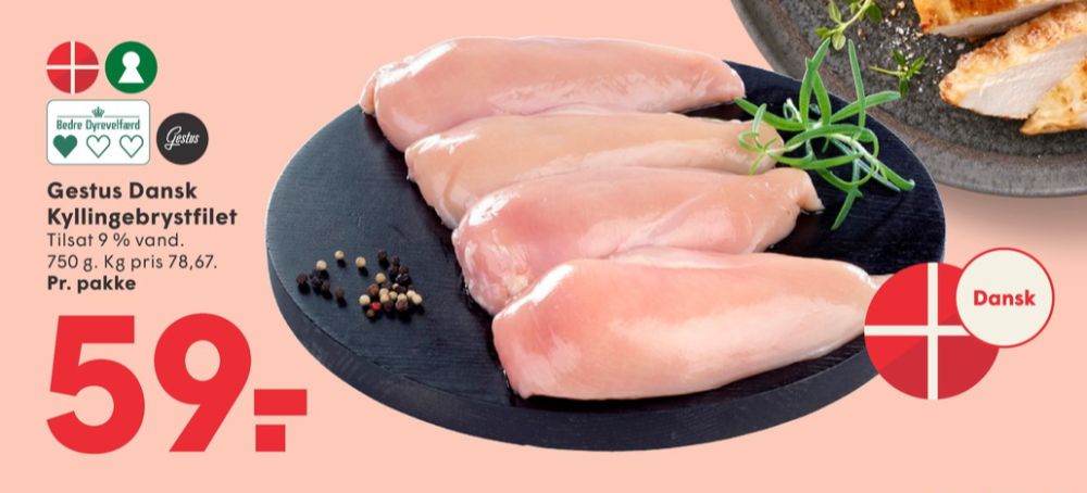 Gestus, Kyllingebrystfilet