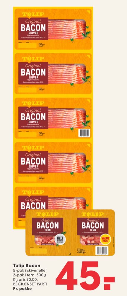 Tulip, Baconskiver