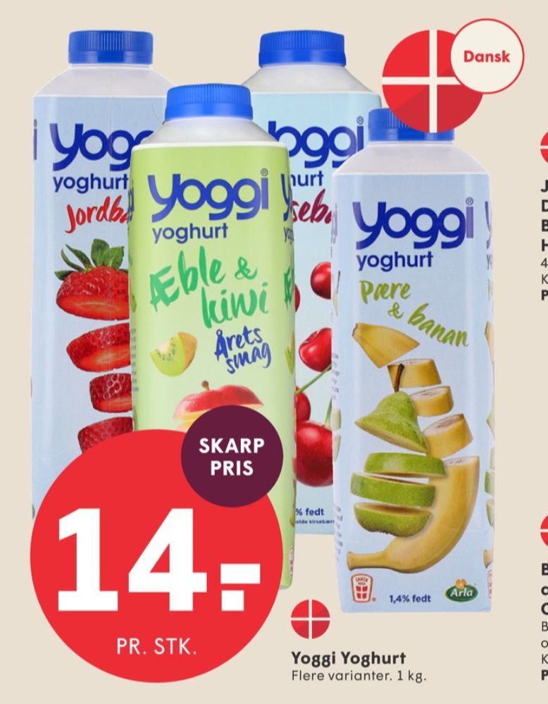Yoggi, Jordbær Yoghurt 