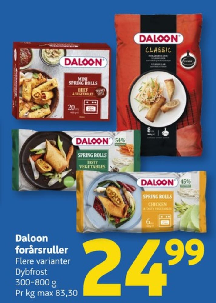 Daloon, Forårsruller