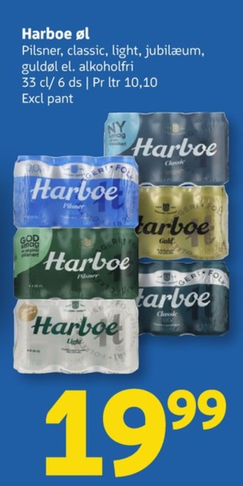 Harboe Classic, Øl 6 pk.
