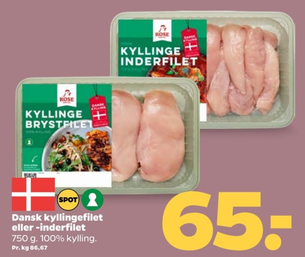 Rose, Kyllingebrystfilet