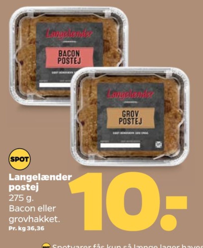 Langelænder, Bacon Postej