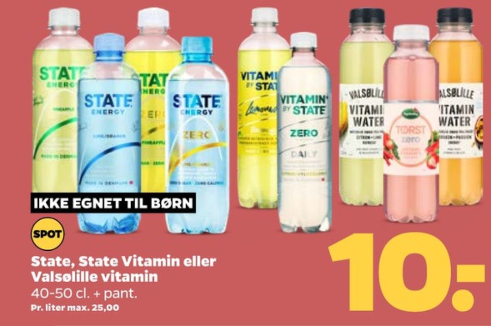 STATE Vitamin By State Zero Citrus & Hylde, Energidrik
