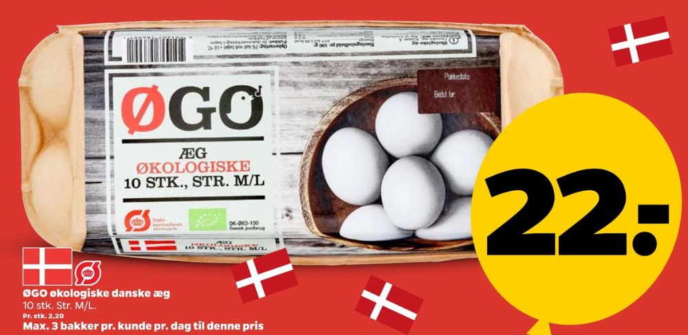 ØGO, Økologiske æg M/L