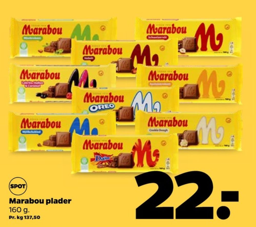 Marabou, Chokoladeplade Helnöt