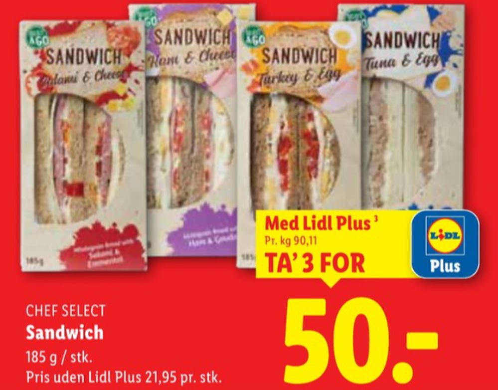 Chef Select To Go, Sandwich