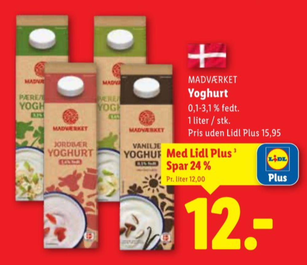 Madværket, Pære & Banan Yoghurt 1,4%
