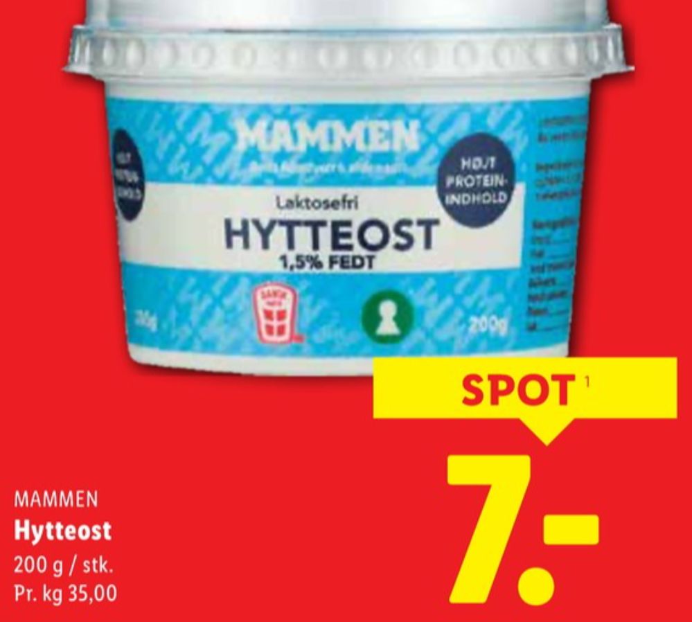 Mammen, Hytteost 1,5%