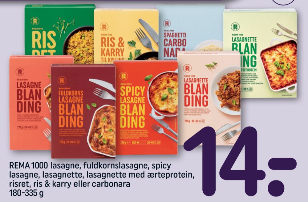 Rema 1000, Spaghetti Carbonara