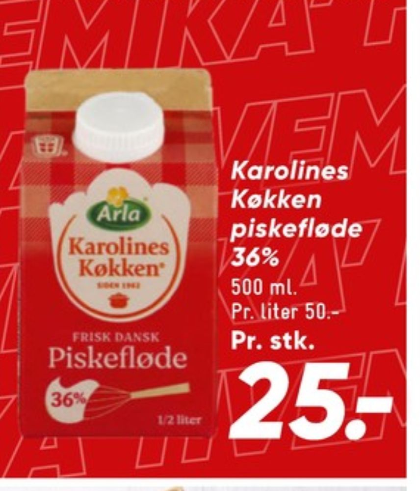 Karolines, Piskefløde 36%