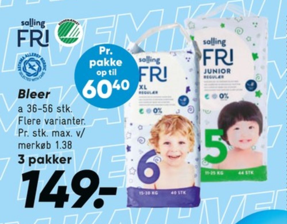 Salling Fri Junior, Bleer str 5 11-25 kg